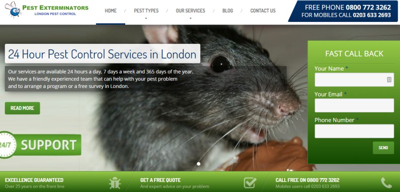 Pest Control in London